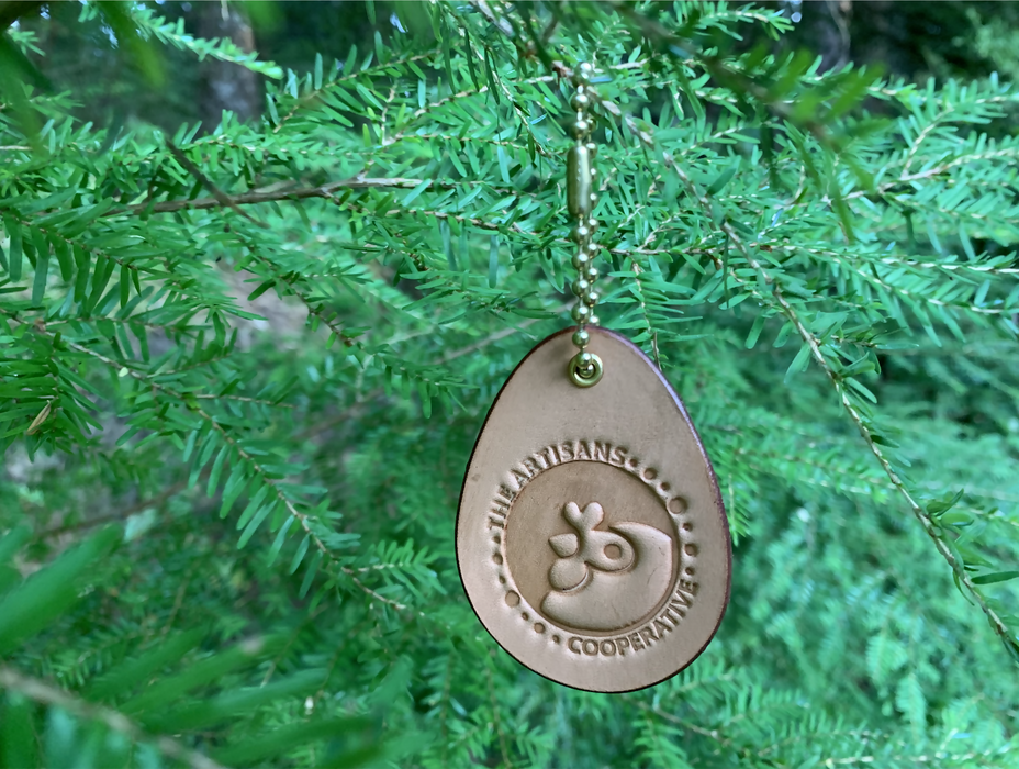 "Artisans Cooperative" Fundraiser Leather Keychain