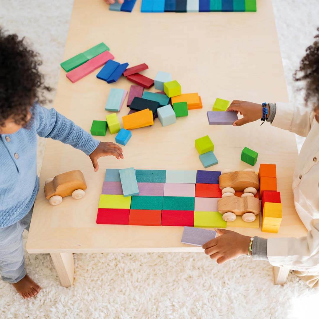 Color Chart Rally Wooden Blocks Set