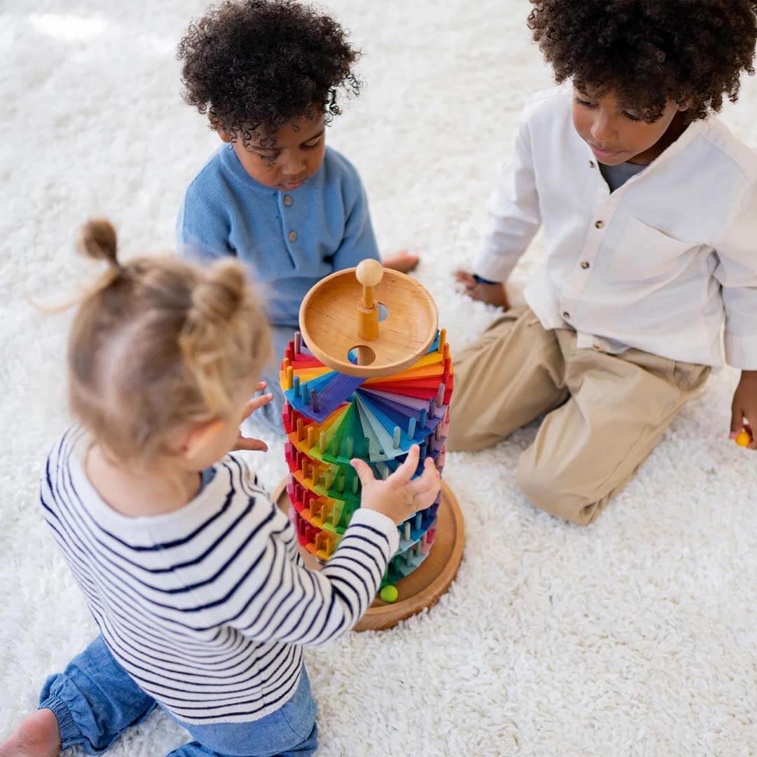 Rainbow Musical Ball Run Assembly Set