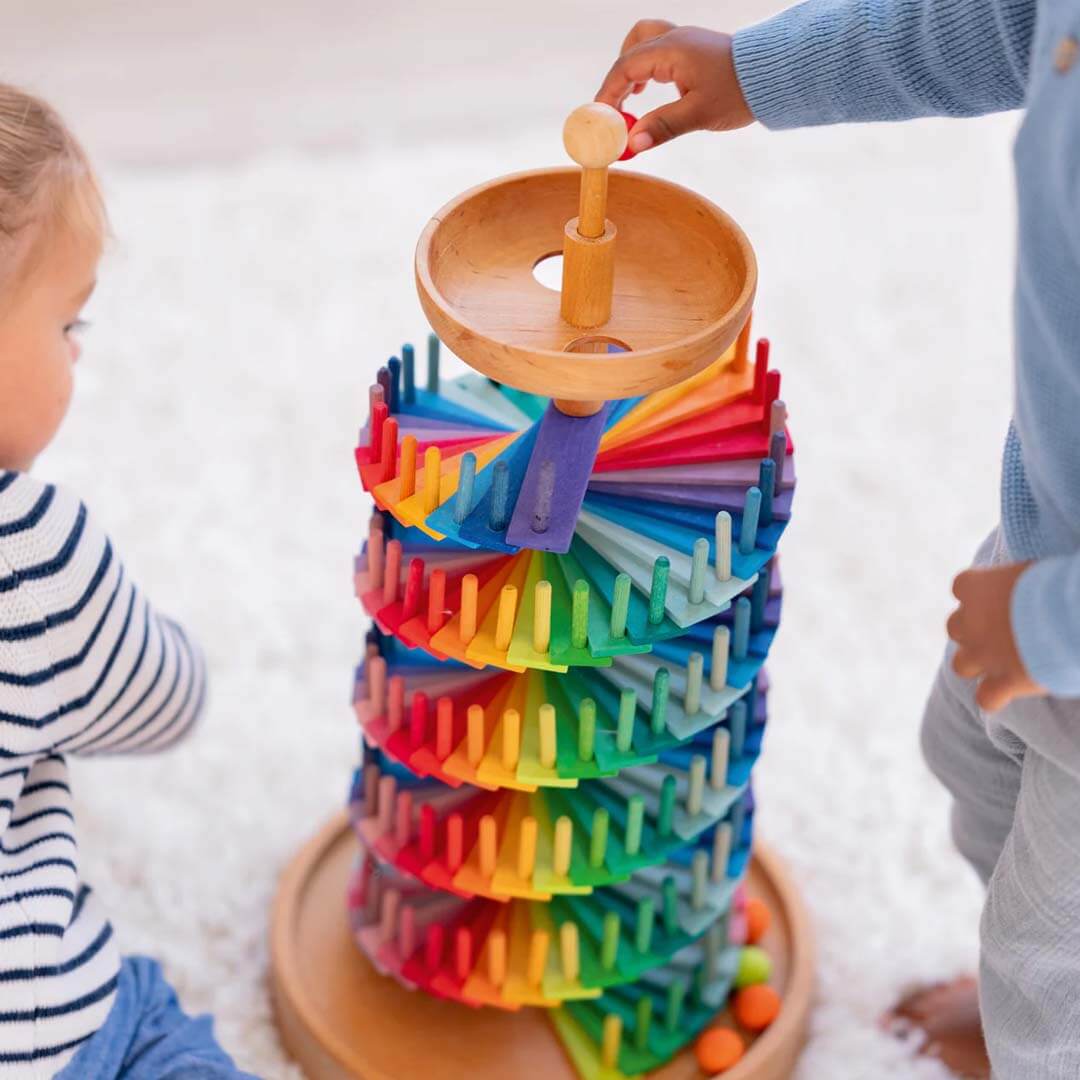 Rainbow Musical Ball Run Assembly Set