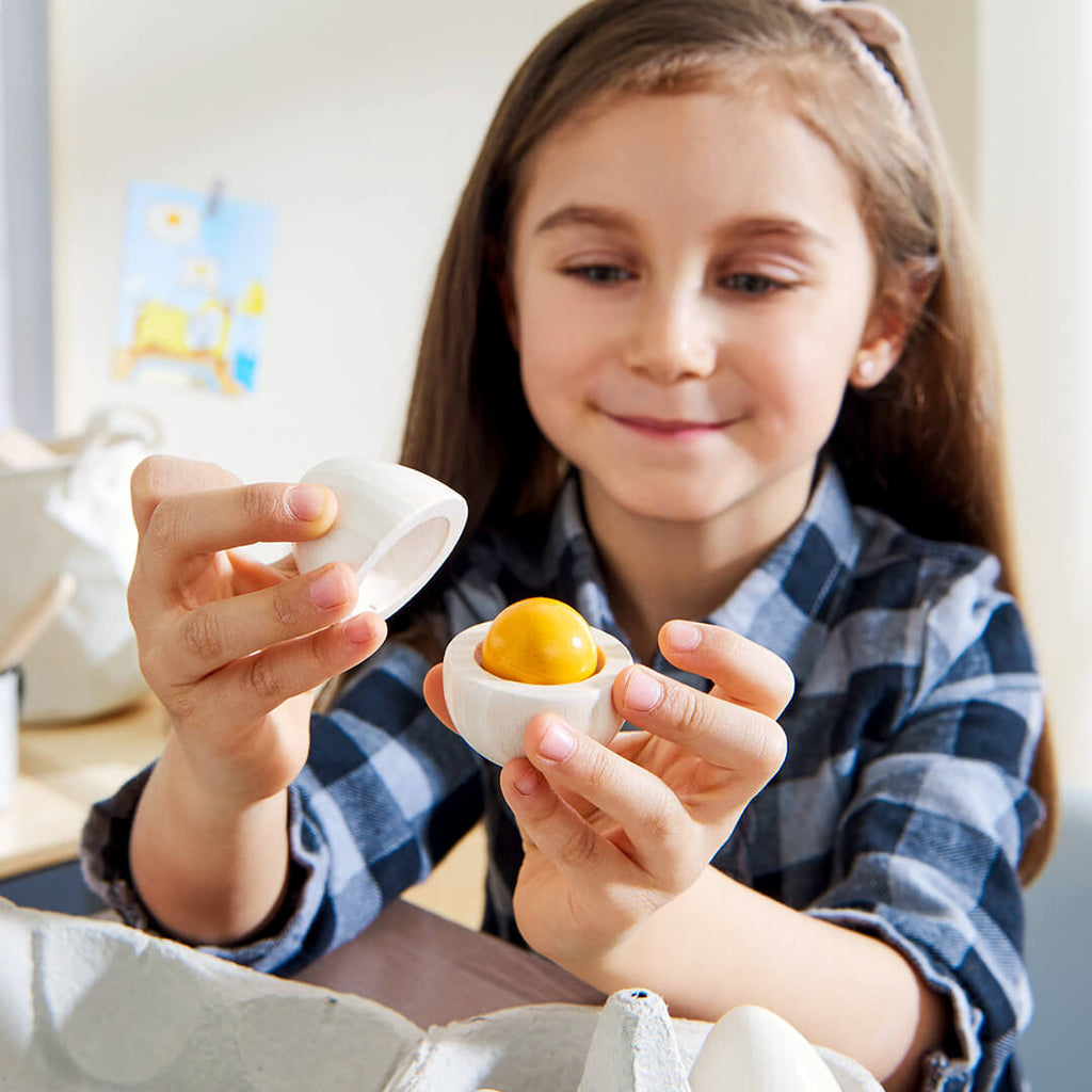 Wooden Eggs Play Food Set