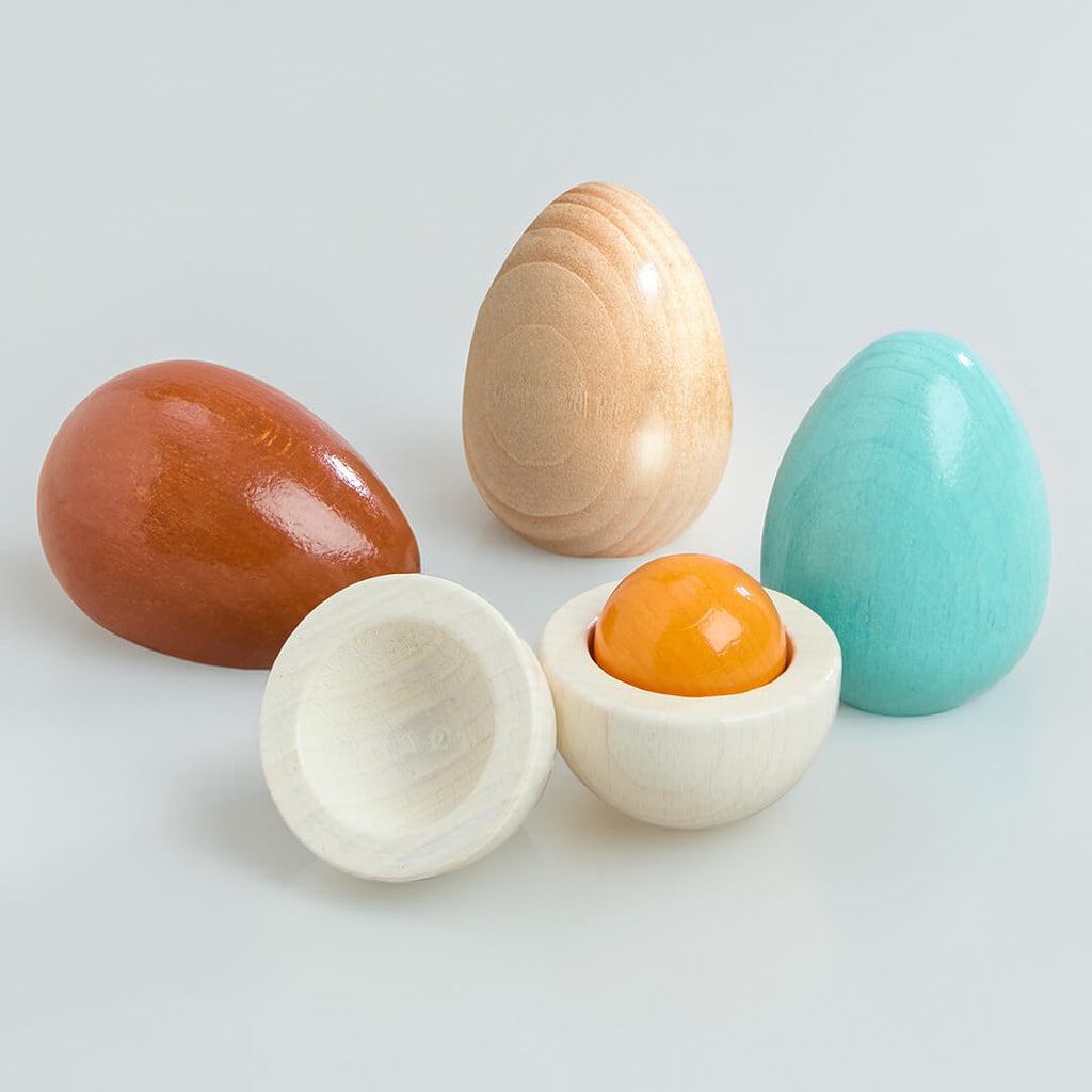 Wooden Eggs Play Food Set