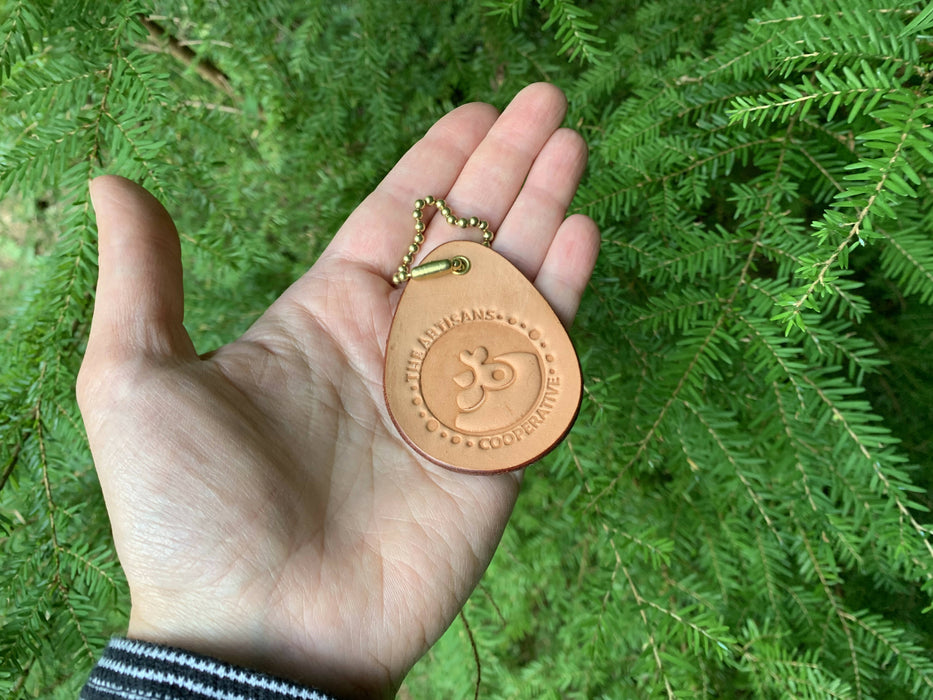 "Artisans Cooperative" Fundraiser Leather Keychain
